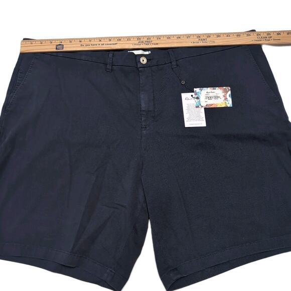 Robert Graham Shorts Mens Big & Tall Size 46 Navy Blue Twill Stretch Cotton NWT - Picture 9 of 12